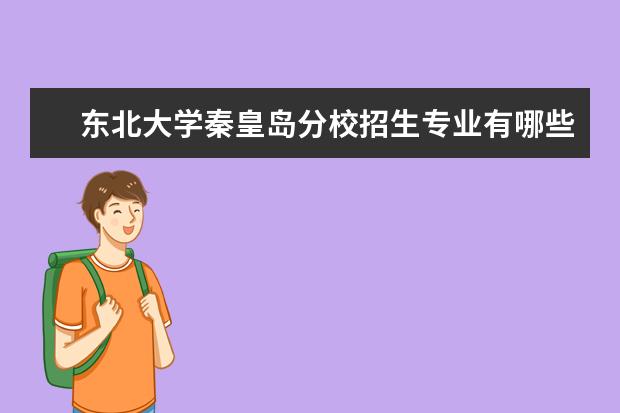 东北大学秦皇岛分校招生专业有哪些（专业目录大全）