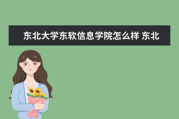 东北大学东软信息学院怎么样 东北大学东软信息学院简介