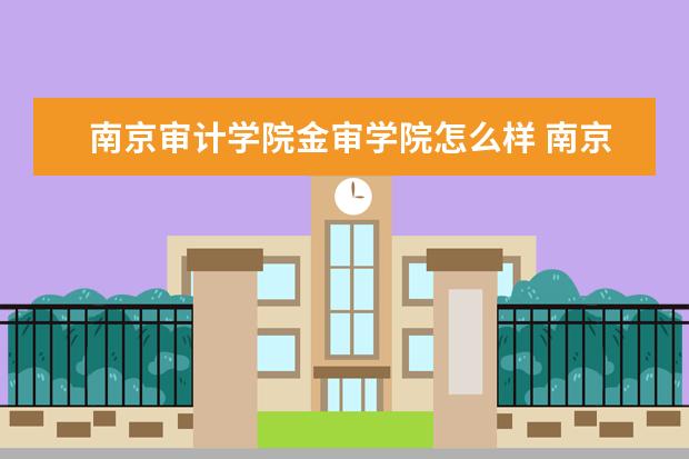南京审计学院金审学院怎么样 南京审计学院金审学院简介