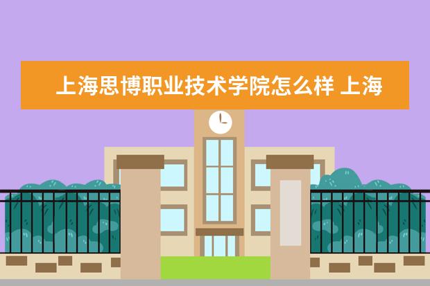 上海思博职业技术学院怎么样 上海思博职业技术学院简介